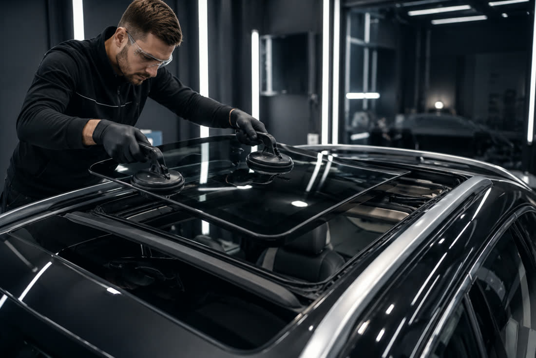 Sunroof glass